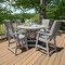 Highwood Usa Weatherly 5pc Round Counter Height Outdoor Patio Furniture Dining Set AD-CNW48-HGR - alternate 2